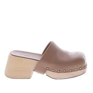 Marsèll Bottone Clogs Hazelnut Leather Size 38 Platform Mules